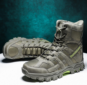 DFA05 Stock Asiaon Heavy Duty <b>Hiking</b> Camping Mountaineer Climbing CP Camouflage Tactical Long <b>Boots</b> - Product Image 4