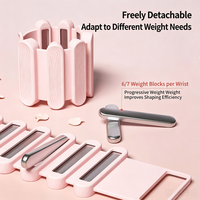 Sangle de poids ajustable en silicone écologique avec compteur intelligent pour exercices de yoga des chevilles et des pieds - Options 1,5 lb/2,5 lb/4,5 lb