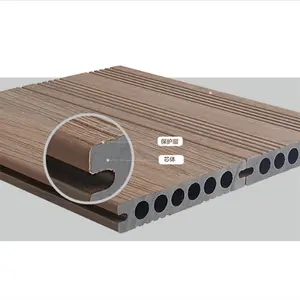 Suelo compuesto de plástico y madera para exteriores, alta calidad, impermeable, bajo precio, exterior, cubierta de wpc