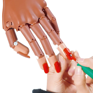 <span class=keywords><strong>Mano</strong></span> de práctica para uñas acrílicas, ajustable, Flexible, para <span class=keywords><strong>manicura</strong></span>, 100 puntas - Product Image 2