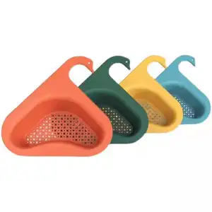 Hot Sale Swan Drain Basket Sink Multi-Functional Hanging Filtering Draining Rack for Kitchen