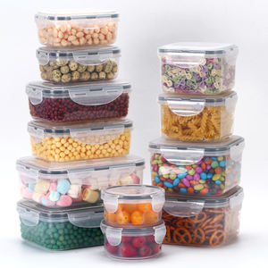 12Pack BPA Free Airtight Leak Proof Easy Snap Lock Plastic Food <b>Storage</b> <b>Container</b> Set - Product Image 5