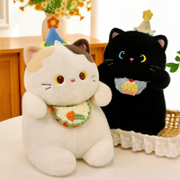 Peluche chat blanc doux, décoration de canapé, oreiller apaisant, adorable animal en peluche, cadeau d'anniversaire pour enfants, vente en gros Claw