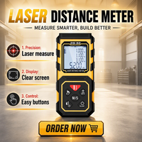Télémètre laser portatif, portée de 40 mètres, précision de ±2 mm, pour la construction et la rénovation de la maison