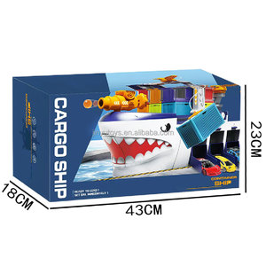 Contenedor de Barco Transformable, Contenedor de Plástico a Escala, Juego de Almacenamiento de Autos, Juguete para Niños, <span class=keywords><strong>Regalo</strong></span> de Cumpleaños para Niños - Product Image 5