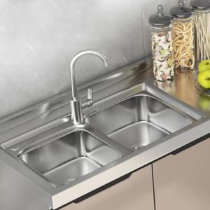 Armadio moderno da esterno in acciaio inossidabile semplice lavabo da stufa multifunzionale armadio integrato assemblato a parete 5 - Product Image 2
