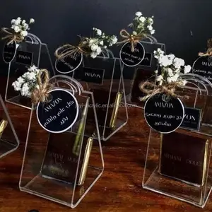 JAYI定制最佳设计透明彩色亚克力手抓包Lucite杂志透明手拿包女士晚装包 - Product Image 1