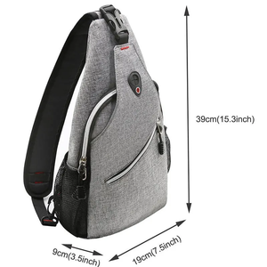 Bolsos Bandolera Grandes Impermeables con Cierre y Bolsillo para Auriculares, Diseño 2026, para Hombre - Product Image 5