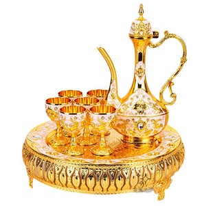 Juego de vino ruso al por mayor del fabricante, juego de vino de lujo de metal de estilo europeo para uso doméstico creativo - Product Image 1