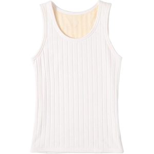Women's Fleece Lined Tank <b>Top</b> Thermal Skinny Underwear <b>Tops</b> Breathable Knitted Cotton Spandex Bamboo Fiber - Product Image 1