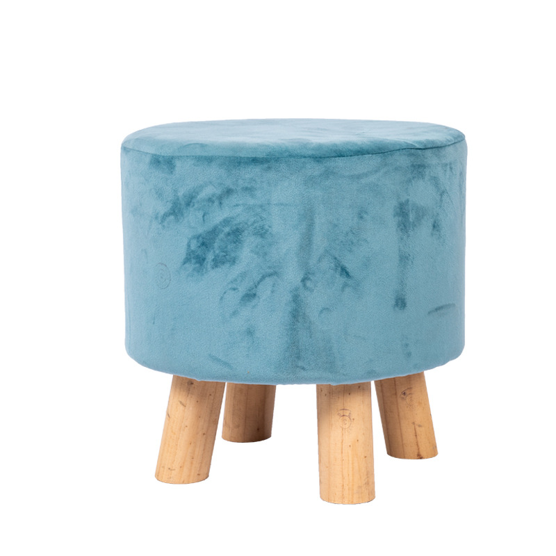 Табурет, новая распродажа, обеденный круглый современный домашний роскошный бархатный оттоманка для ног, недорогой Деревянный Маленький сидячий стул для детей