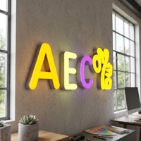 Enseigne lumineuse LED 3D personnalisée Zhilin, lettres en acrylique, enseigne de salon de coiffure, publicité, maison, bureau, étanche IP65