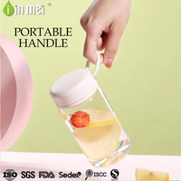 Transparent petit filtre à thé de bouteille d'eau de type paille en plastique écologique pour les activités de gymnastique en plein air d'été de voyage pour les enfants