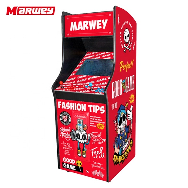 Marwey Commercial 32 Inch Custom Fighting Upright Cabinet New 5000 in 1 Stand up Arcade Street Fighter Retro Video Games Machine