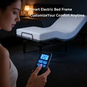 Современный прочный регулируемый Двухместный Каркас кровати с дистанционным управлением, многорежимный интеллектуальный дизайн для использования в апартаментах и отелях - Product Image 2