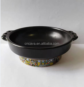 Tazón de cerámica etíope de diseño clásico, plato de carne tradicional con diseño iluminado, 2021 - Product Image 1
