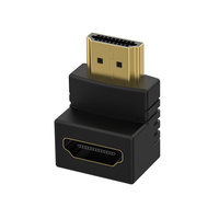 Adaptateur DisplayPort 1.2 coudé à 90 degrés, convertisseur DP mâle vers femelle vers le haut et vers le bas pour carte graphique d'hôte PC