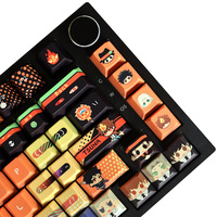 Dye-Sub Anime Theme Keycaps Pbt 129 Keys Cherry Keycap for Mx Switch GK64/84/87/96/104/108/980 Mechanical Keyboard