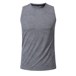 Camiseta sin Mangas para Hombre, Estilo Urbano, Informal y Cómoda, de Secado Rápido, Transpirable, de Algodón, para Deportes, Fabricada por OEM - Product Image 3