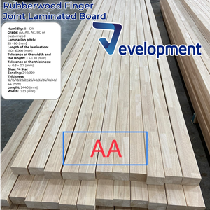Panneau de bois de caoutchouc laminé à jointures à doigts, face A avec colle F4 Star, humidité de 8 à 12 % pour projets de menuiserie professionnelle - Product Image 5