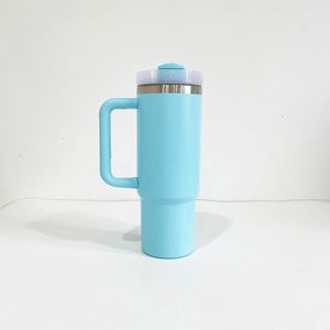 Custom LogoBlank Sublimation Macaron 30oz Tumbler <b>Thermos</b> <b>Bottle</b> Cup With Handle - Product Image 3
