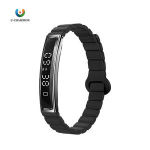 B3(เอ็นเอ็กซ์แวร์) โลหะผสมไทเทเนียม อัตราการเต้นของหัวใจ ความดันออกซิเจนในเลือด เครื่องวัดการนอนหลับสำหรับการควบคุมแอป กีฬา ผู้ชาย ผู้หญิง สร้อยข้อมืออัจฉริยะ - Product Image 1