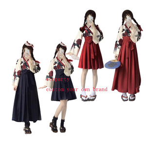 Ecoparty Kimono Sakura estilo japonés estampado Floral Vintage Vestido Mujer Oriental Camelia amor disfraz <span class=keywords><strong>Haori</strong></span> Yukata - Product Image 1