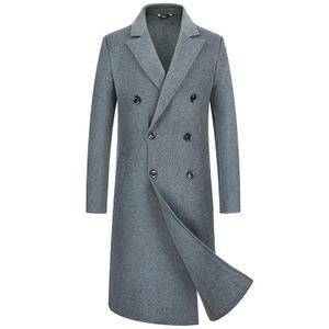 Cappotto lungo da <span class=keywords><strong>uomo</strong></span> in lana da <span class=keywords><strong>uomo</strong></span> in lana Double face in Nylon - Product Image 1