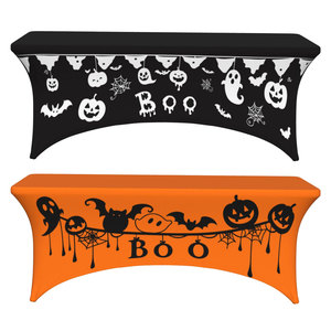 Tovaglia stampata su ordinazione <span class=keywords><strong>della</strong></span> zucca di Halloween all'ingrosso piccola copertura elastica elastica <span class=keywords><strong>della</strong></span> tavola di lavorazione - Product Image 2