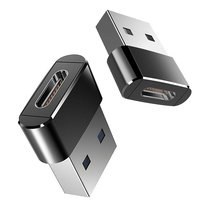 Adaptor USB ke Type C OTG, Konverter USB-C Male ke Micro USB Type-C Female untuk iPhone iPad Samsung S20 Konektor USBC OTG