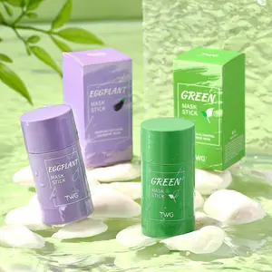 Private Label Biologische Natuurlijke Zuiverende Klei Masker Groene Thee Modder Maskeren Voor Gezicht Groothandel Groene Masker Stick