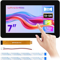 AISmartlink Waveshare 7 inç DSI Kapasitif Dokunmatik Ekran Raspberry Pi 5/4B/3B/CM3/3+/4 ile Uyumlu 720x1280 IPS Panel