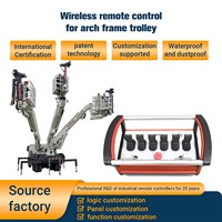 Télécommande hydraulique sans fil avec 6 joysticks, garantie de 2 ans pour chariot à cadre arqué