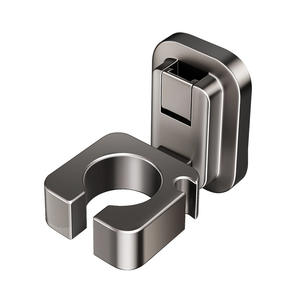 ที่แขวนไดร์เป่าผมในห้องน้ำแบบติดผนัง  พร้อมจุกดูดสุญญากาศ สีเทาปืน  ผิวขัดเงา  ไม่ต้องเจาะผนัง  ชั้นวางของรูปทรงสี่เหลี่ยมผืนผ้า - Product Image 2