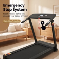 Caminadora Plegable para el Hogar con Potencia Máxima de 2.5hp, Cinta de Correr de 5 Capas Antideslizante