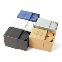 Emballage en carton kraft biodégradable personnalisé avec logo, petit tube cylindrique pour bougie artisanale