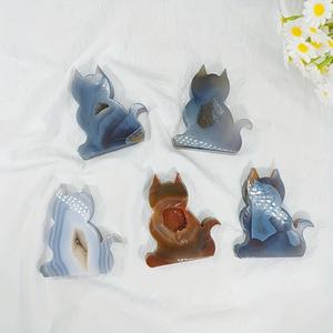 Wholesale Agate Geode Cat Play with Ornament Perfect for Valentine'S Day Christmas Easter New Year'S <b>Gifts</b> - Product Image 1