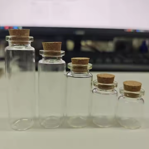 En stock 5ml/10ml/15ml/20ml/50ml Bouteille à souhaits en verre transparente Bouteille flottante Petite bouteille avec bouchon en liège en bois Tube cadeau - Product Image 6