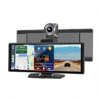 Écran de navigation capacitif transfrontalier 10,26 pouces pour voiture avec CarPlay, interconnexion, double enregistreur avant-arrière, écran intelligent sans fil
