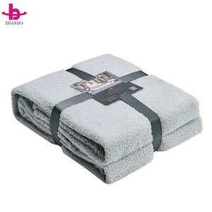 Manta de Sherpa de Color Sólido Reciclada, Manta de Lujo Tejida, Suave y Cálida, Fabricante Mayorista, Fábrica GRS, Personalizada - Product Image 2