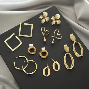 Boucles d'oreilles en métal, 80-150 pièces par kg, vente au poids, bijoux en vrac, mixtes et aléatoires, nouveauté 2022