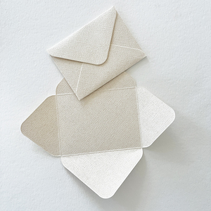 Küçük hediye için küçük kredi kartı ambalaj küçük minik keten dokulu kağıt zarf - Product Image 6