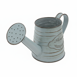 Bidon d'eau galvanisé fait main exclusif avec finition grise parfait pour la décoration de jardin - Product Image 1