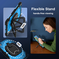 Étui de protection à 3 couches pour Lenovo Idea Tab Pro Gen 2 TB390 Xiaoxin Pro 13 Pro GT 13 avec support rotatif à 360°, sangle d'épaule et porte-stylo