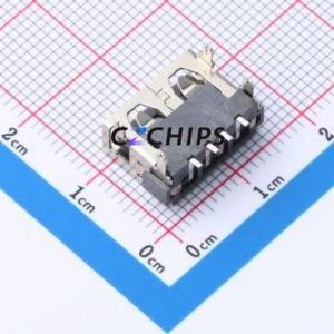 10.0 4JCHT6.3 USB Connector SMD Connector ( Connector Type: Type-A )( Protocol Standard: USB 2.0 )( Gender: Female ) - Product Image 2