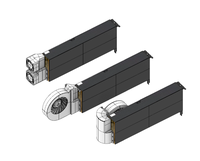 Pour carte graphique MI25/MI50/MI100 avec ventilateur de refroidissement externe Turbo