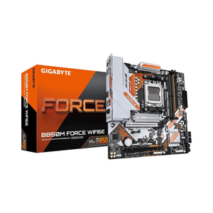 Carte mère GIGABYTE B850M <span class=keywords><strong>FORCE</strong></span> Série AMD 9000 8 2 2 Phases VRM numérique 9600 MHz DDR5 128 Go de RAM maximale Ports AGP PCIe 5.0 2xPCIe - Product Image 1