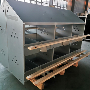 Jaula de Gallinas de 24 Compartimentos de Doble Cara, de Acero Galvanizado, Sistema de Recolección de Huevos para Granjas Comerciales - Product Image 4
