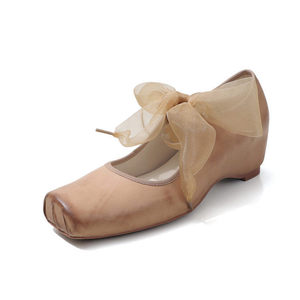 Zapatos Planos de Mujer con Punta Cuadrada, de Piel de Oveja, Estilo Bailarina, con Lazo Decorativo, para Primavera, que Aumentan la Altura - Product Image 5