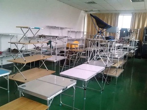 Vali Đồ Nội Thất Sân Vườn Bàn Rượu Ngoài Trời Gấp Gọn Bằng Gỗ <span class=keywords><strong>MDF</strong></span> Nhỏ Bằng Nhôm Mesa Cắm Trại - Product Image 6